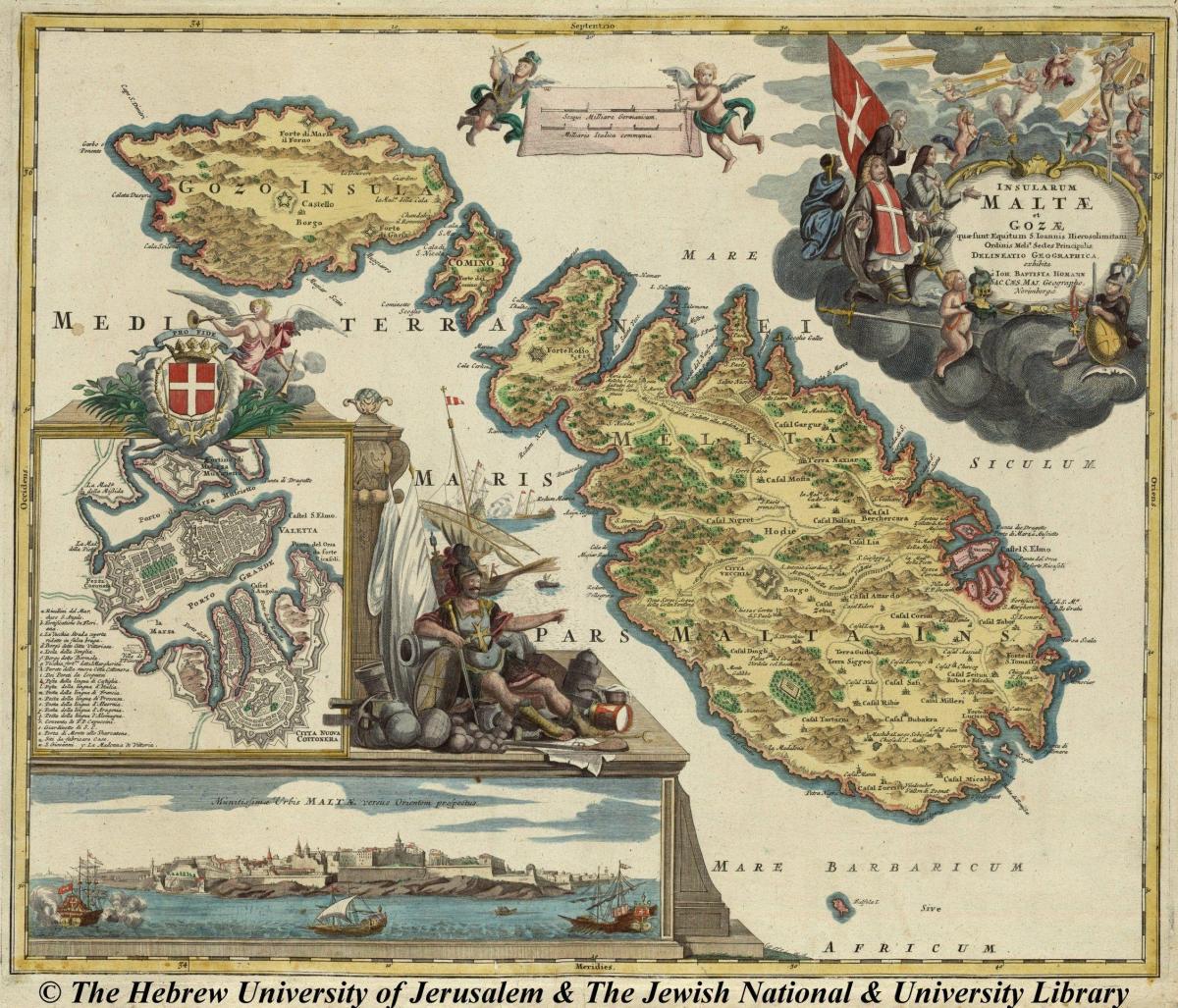 Mapa histórico de Malta
